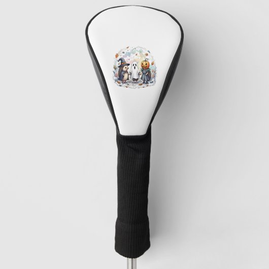 Süße Halloween-Igel-Verkleidung Golf Headcover (Vorderseite)