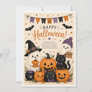 Süße Halloween-Karte Feiertagskarte