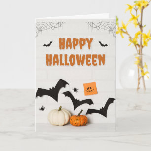 Süße Halloween-Karten Geister, Kürbisse Karte