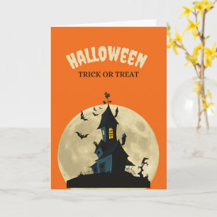 Süße Halloween-Karten Geister, Kürbisse Karte