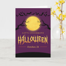 Süße Halloween-Karten Geister, Kürbisse