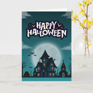 Süße Halloween-Karten Geister, Kürbisse Karte