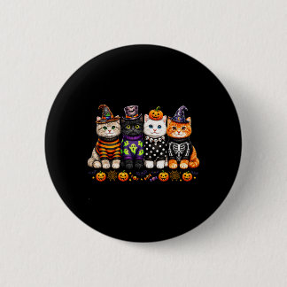 Süße Halloween-Katzenliebhaber niedliche gruselige Button