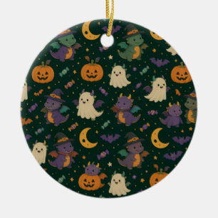 Süße Halloween-Kostüm-Drachen-Keramik-Ornament Keramik Ornament