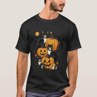 Süße Halloween-Kürbis-Katzen - Niedliche Halloween T-Shirt