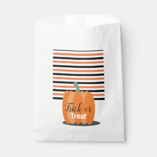 Süße Halloween-Kürbis- und Streifen-Leckereien Geschenktütchen