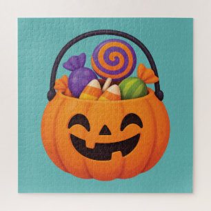 Süße Halloween-Leckereien Cartoon-Illustration Puzzle