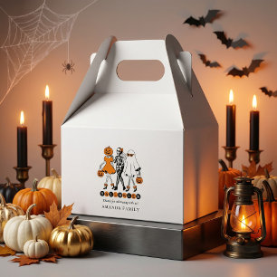 Süße Halloween-Mädchen Skelett-Geist-Kürbis Geschenkschachtel