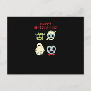 Süße Halloween-Monster-Postkarte - Lustiger Boo-Be Feiertagspostkarte