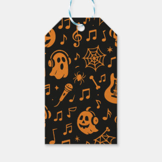 süße Halloween-Musik-Geschenkkarte Geschenkanhänger
