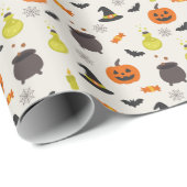 Süße Halloween-Muster-Wrap-Rolle Geschenkpapier (Rolleneckpunkt)