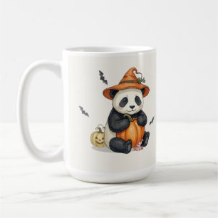 Süße Halloween-Panda-Kürbis-Kaffeetasse Kaffeetasse