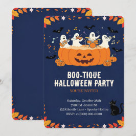 Süße Halloween-Party Einladung
