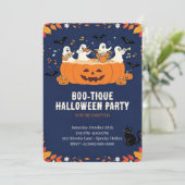 Süße Halloween-Party Einladung (Stehend Vorderseite)