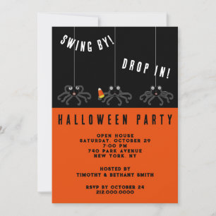 Süße Halloween-Party Einladung