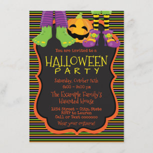 Süße Halloween-Party-Einladungen für Kinder Einladung