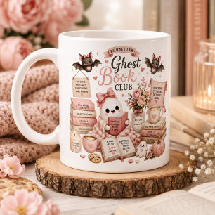 Süße Halloween personalisierte Geist Buchclub-Tass Kaffeetasse