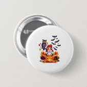 Süße Halloween-Puppe Eule Button (Vorne & Hinten)