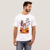 Süße Halloween-Puppen-Eule T-Shirt (Vorne ganz)