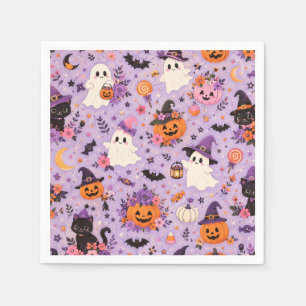 Süße Halloween-Quadrattücher Serviette