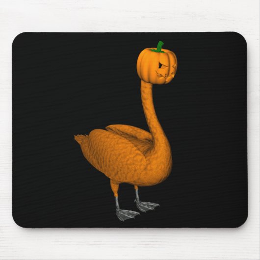 Süße Halloween-Schwan Orange Mousepad (Vorne)