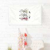 Süße Halloween tanzende Skelette Banner (Insitu)