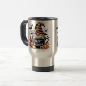 Süße Halloween-Tasse mit Elf in der Kaffeetasse | (Vorderseite Links)