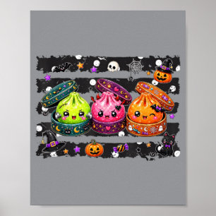Süße Halloween Teigtasche Kawaii Gruseliges Essen Poster