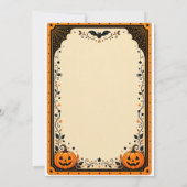 Süße Halloween-Verkleidung Einladung (Rückseite)