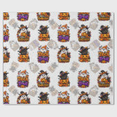 Süße Halloween-Verpackungspapier Geschenkpapier (Flach)