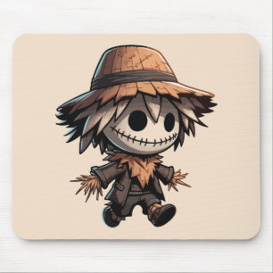 Süße Halloween-Vogelscheuche Mousepad
