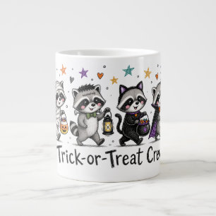 Süße Halloween-Waschbären-Streich-oder-Überraschun Jumbo-Tasse