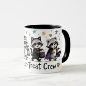 Süße Halloween-Waschbären-Streich-oder-Überraschun Tasse (VorderseiteRechts)