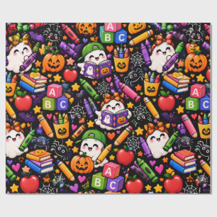 Süße Halloween-Wrap für Vorschullehrer Geschenkpapier