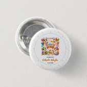 Süße Hamster-Geburtstagsfeier | Kinder Hamster Button (Vorne & Hinten)