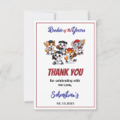 Süße Hamster-Geburtstagsfeier | Kinder-Tiere Dankeskarte (Vorderseite)