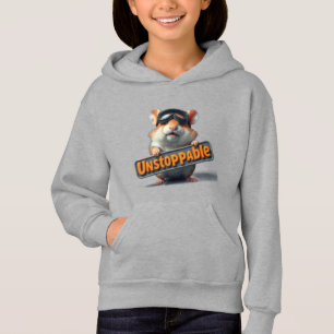 Süße Hamster Hoodie – „Unaufhaltsam“ Motivierend