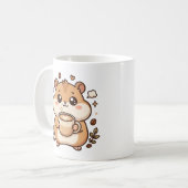 Süße Hamster-Kaffeetasse Latte Hug Kaffeetasse (Vorderseite Links)