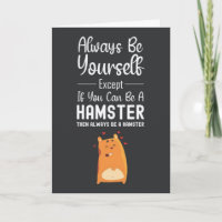 Süße Hamster Karten Lustiger Tierliebhaber Haustie