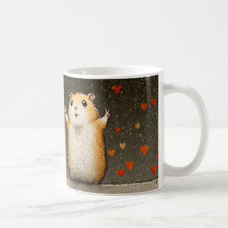 Süße Hamster-Liebe-Tasse | Adorabler flauschiger H Kaffeetasse