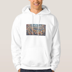 Süße Hamster-Radrennen-Sportgrafik Hoodie