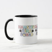Süße Hamster-Ring-Squad-Pastell-Design Tasse (Links)