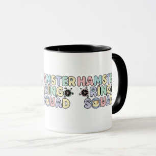 Süße Hamster-Ring-Squad-Pastell-Design Tasse