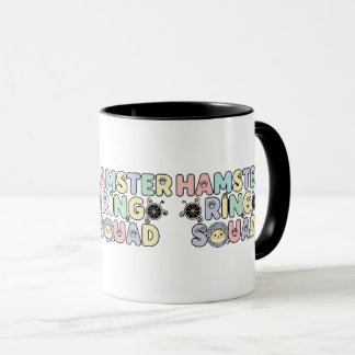 Süße Hamster-Ring-Squad-Pastell-Design Tasse