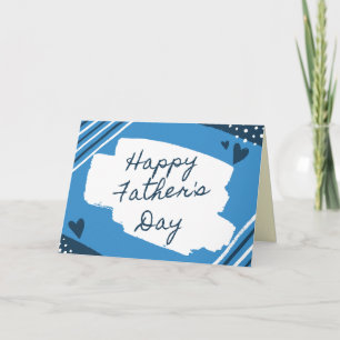 Süße handgezeichnete Happy-Father's-Day-Karte Karte