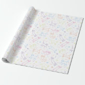 Süße handgezeichnete Katzen Geschenkpapier (Ungerollt)