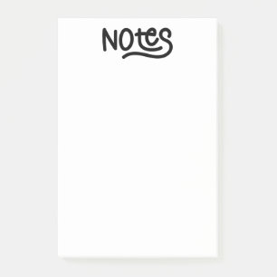 Süße Handschrift-Notizen-Typografie Post-it Klebezettel