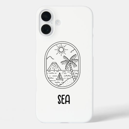 süße Handy-Hülle für den Strand Case-Mate iPhone Hülle (Rückseite)