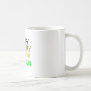 Süße Happy Birthday Hakuna Matata Öko-Inspiration Kaffeetasse