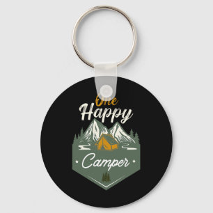 Süße Happy Camper Geburtstags Camping Familien Übe Schlüsselanhänger